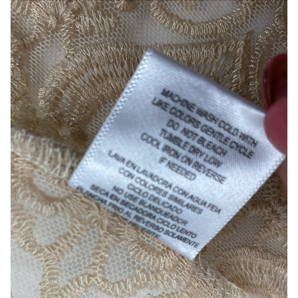 Luna‎ Moon Sheer Duster Womens Small Embroidered Open Front Festival Fairy Sheer - Picture 6 of 10